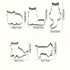Set 5 forme de tăiat biscuiți Kitten, din oțel inoxidabil, drăguțe Kawaii pisică, ustensile de copt, accesorii de bucătărie