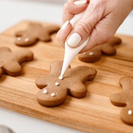   Set de 6 tăietoare din oțel inoxidabil, forme de prăjituri de Crăciun, unelte pentru copt și fondant