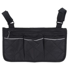   geantă de depozitare pentru scaun cu rotile cu fermoar și curele ajustabile