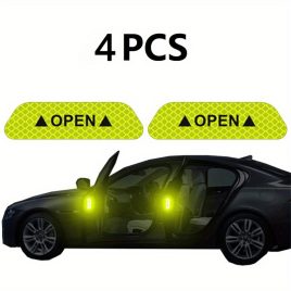 Set de 4 autocolante reflectorizante pentru uși auto