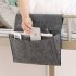 Coș organizator din material textil cu buzunare pentru lângă pat dublu