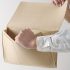 Coș organizator din material textil cu buzunare pentru lângă pat dublu