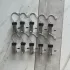 Set 10 cleme din oțel inoxidabil pentru haine