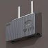 Router montat pe perete și set top box box de stocare