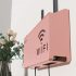 Router montat pe perete și set top box box de stocare