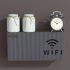 Router montat pe perete și set top box box de stocare