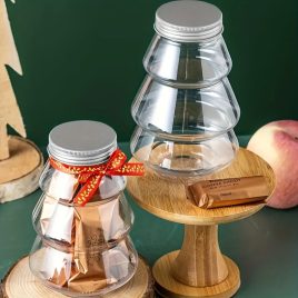   Recipient pentru Dulciuri și Gustări în Formă de Brad de Crăciun