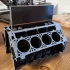 Organizator de birou în formă de bloc motor V8 Mini