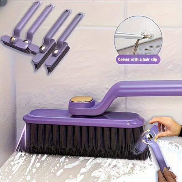 Set Perii de Curățat Plăci pentru Baie, Bucătărie, WC cu Cap Rotativ 360°