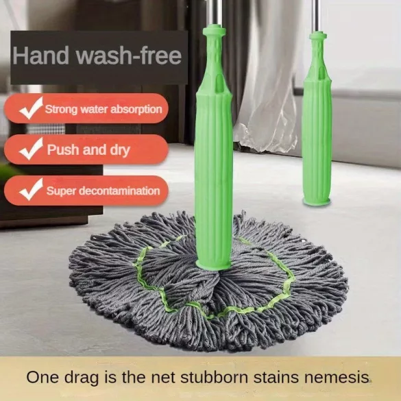 Mop manual, super absorbant cu auto-stoarcere