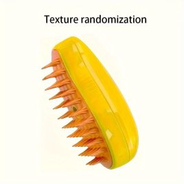   Perie cu aburi USB 3-în-1 pentru pisici și câini, perie de masaj din silicon pentru îngrijirea animalelor de companie