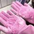 1 pereche de mănuși de bucătărie din silicon