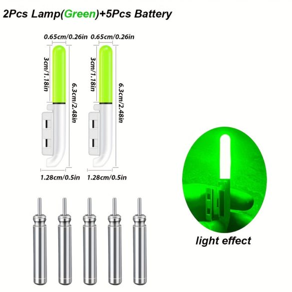 Set 1 (2 lămpi) LED electronic pentru pescuit de noapte