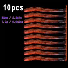 10buc Momeală moale din silicon râme