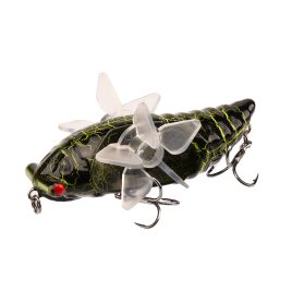   Bionic Cicada Hard Fish Momeală - Momeală pentru spinning cu cârlig triunghiular cu elice