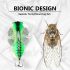 Bionic Cicada Hard Fish Momeală - Momeală pentru spinning cu cârlig triunghiular cu elice