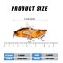 Bionic Cicada Hard Fish Momeală - Momeală pentru spinning cu cârlig triunghiular cu elice