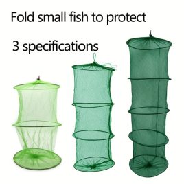 Plasă de pescuit durabilă, pliabilă cu 5 straturi