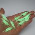 10 momeală de pescuit din silicon fosforescent cu cârlige -