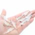 10 momeală de pescuit din silicon fosforescent cu cârlige -
