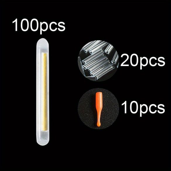 100 bețe luminoase pentru pescuit de noapte