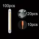 100 bețe luminoase pentru pescuit de noapte