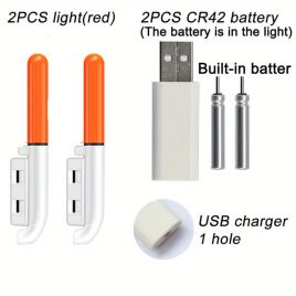   Lansetă electronică cu lampă plutitoare iluminată, LED cu acumulator litiu