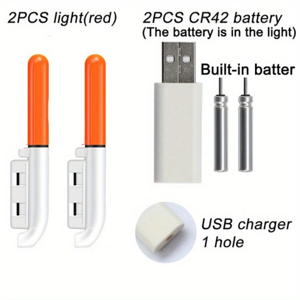 Lansetă electronică cu lampă plutitoare iluminată, LED cu acumulator litiu