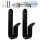 2 suporturi de perete universale pentru snowboard din fier