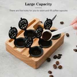 6 capsule de cafea espresso reîncărcabile