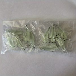 10 bucăți momeală moale simulată creveți