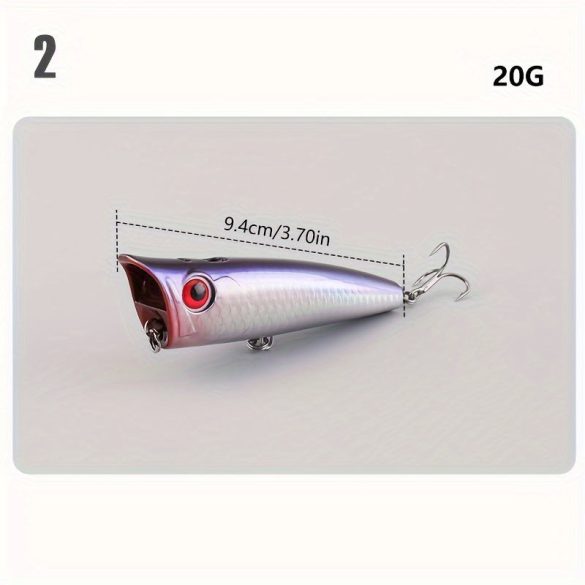 Spray Water Wave Momeală Alpinism, Lungă Aruncare la Suprafața Apei, Plutitor cu Barieră de Apă și Inserție de Cauciuc Luminiscentă pentru Pescuit la Bass 1 Buc.