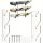 Suport acrilic pentru skateboard – suport orizontal de skateboard, snowboard montat pe perete
