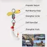 5 momeală colorată cu elice strălucitoare pentru pescuit