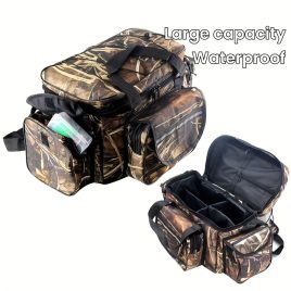   Borsetă pescuit impermeabilă, capacitate mare și design multifuncțional