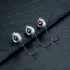5 buc Cap Jig Antialgă Big Eyes, cu Plumb, Cârlig Ponderat