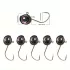 5 buc Cap Jig Antialgă Big Eyes, cu Plumb, Cârlig Ponderat