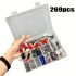 Set de pescuit cu 187 de piese - Cu cutie de accesorii, cârlige, componente pentru momeală, plumbi