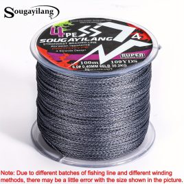   Sougayilang Fir de pescuit împletit PE 100M 4 fire – puternic și durabil pentru capturi maxime