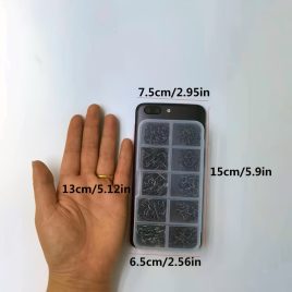 100 cârlige de pescuit de dimensiuni mixte