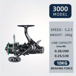 Mulineta de pescuit crap cu frână dublă superputernică