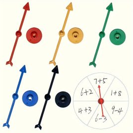 5 săgeți spinner de joc în culori de curcubeu