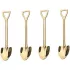 Set de linguri pentru desert în formă de lopată aurie (4 buc) – Unic