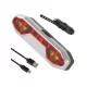 Puternică lampă LED spate pentru bicicletă cu încărcare USB - lampă spate bicicletă