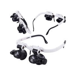   Ochelari cu Lupa Profesională cu LED 8x–23x – Pentru Reparații și Asamblare