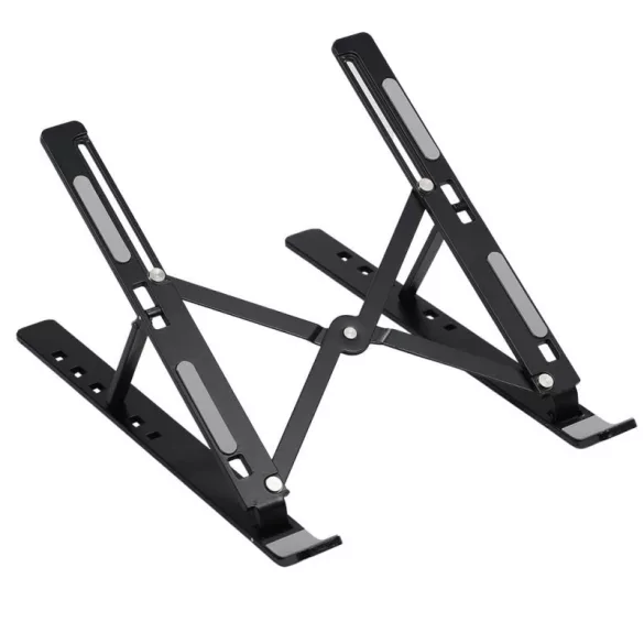 Suport Laptop Pliabil din Aluminiu – Reglabil, Ergonomic, Portabil