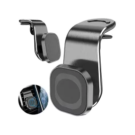   Suport Magnetic Auto pentru Telefon la Grilaj – Stabil și Ușor de Fixat pentru Toate Telefoanele