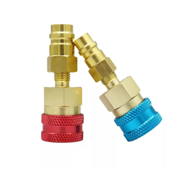 Set adaptor rapid R1234Yf, adaptor tub R1234Yf–R134A pentru presiune înaltă și joasă