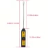 Detector de scurgeri de agent frigorific pentru gaze R134a, R410a, R22, R1234yf, CFC, HCFC, HFC și HFO, cu indicator LED