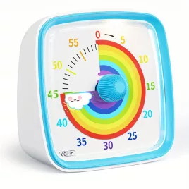   Yunbaoit Temporizator vizual curcubeu cu lumină de noapte, cronometru 60 minute, 2 baterii AAA